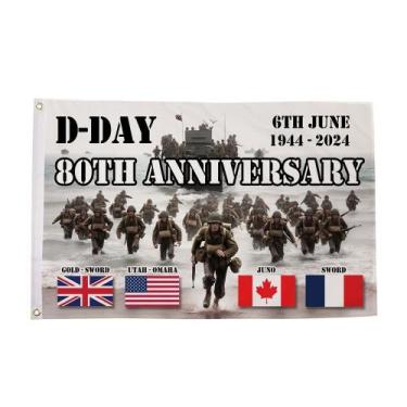 Imagem de Estética de sala de parede de tapeçaria do 80º aniversário 90x60cm - y