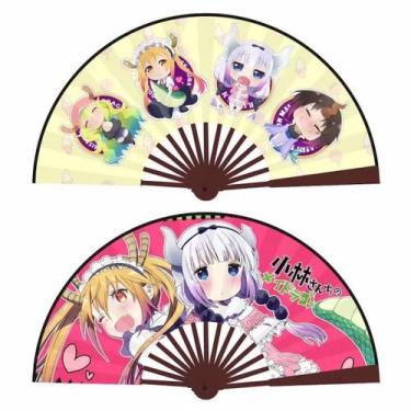 Imagem de Folding Fans Kobayashi's Dragons Maids Anime, 2 unidades - yiweisai