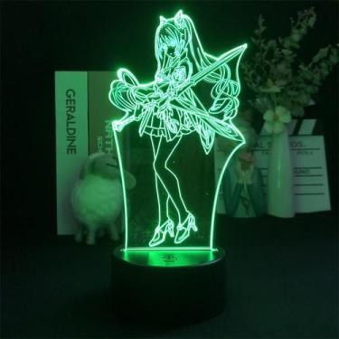 Imagem de Luz noturna LED 3D Plants vs Zombies Keqings que muda de cor - Yiweisa