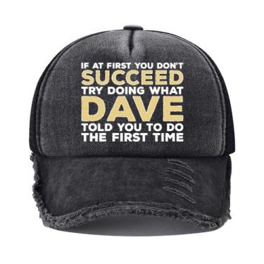 Imagem de Boné de beisebol lavado em algodão envelhecido Trucker para adultos - 