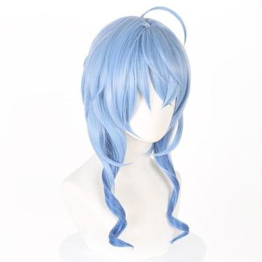 Imagem de Peruca de cosplay Genshins Impacts Ganyus Synthetic Hair 45cm - yiweis