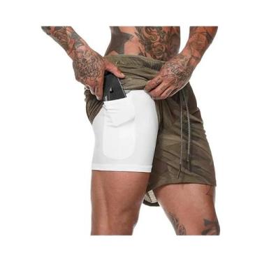 Imagem de Shorts Masculinos 2 Em 1 De Secagem Rápida Para Corrida 2024 Novos Sho