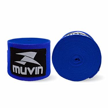 Imagem de Bandagem Elástica Muvin 5 Metros Com Fechamento em Fecho de Contato e Alça Para Polegar - Atadura de Proteção Para Mãos e Punhos - Faixa de Boxe - Muay Thai - MMA - Artes Marciais - Treino - Unissex