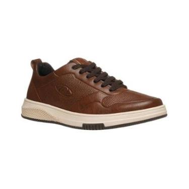 Imagem de Sapatênis Pegada Masculino em Microfibra 172401-10 - Pinhão-Masculino