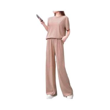 Imagem de Conjunto De Pijamas Femininos Quentes De Flanela Com Manga Longa Em Ve