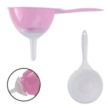 Imagem de Coador Peneira Com Funil 2 em 1 Plástico Utensilio Cozinha - Art