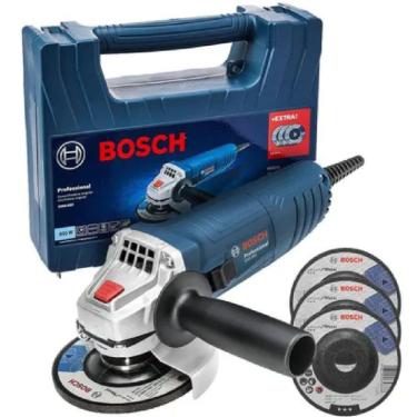 Imagem de Esmerilhadeira GWS 850 110 Volts M14 com 3 Discos e Maleta - 06013775D3000- BOSCH