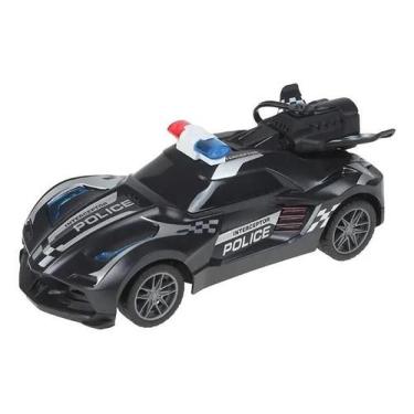 Imagem de Carro de Controle Remoto Bravox Police com Fumaça 7 Funções Cor:Preto