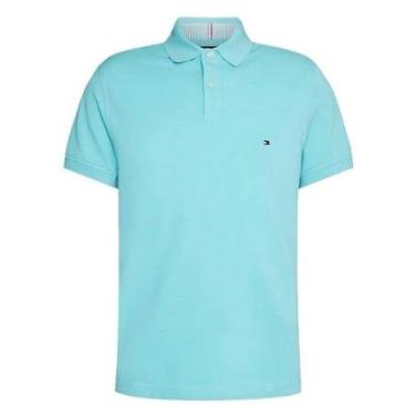 Imagem de Camiseta Gola Polo Tommy Hilfiger Im 1985 Verde Claro Slim-Masculino