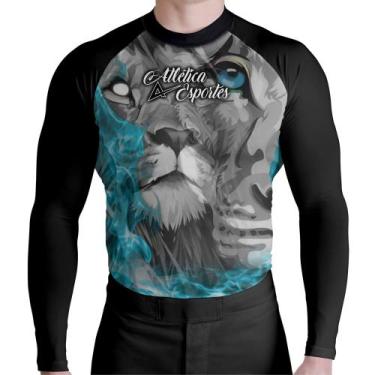 Imagem de Rash Guard Atlética Lion Power, Preto, P