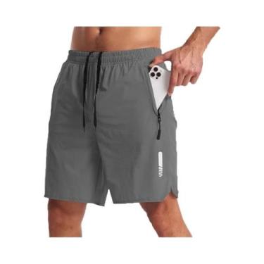 Imagem de Shorts Masculinos De Verão Para Corrida, Academia, Fitness, Treino, Es