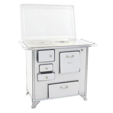 Imagem de Fogão a Lenha Tradicional 02 Venâncio Gabinete com Tampa Branco