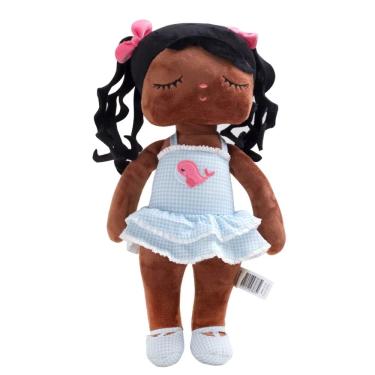 Imagem de Boneca Angela Poppy Metoo 33 cm Brinquedo Pelúcia Cacheada