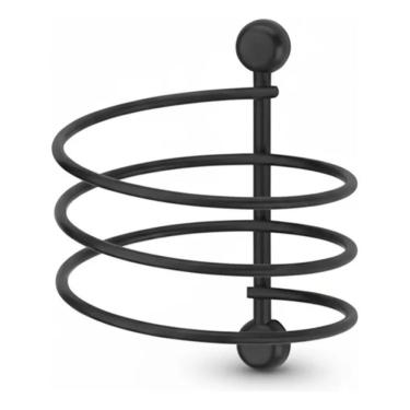 Imagem de Suporte De Parede Para Secador De Cabelos Preto Fosco Schmitt 