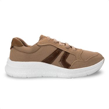 Imagem de Tênis Usaflex Feminino Tecido Cadarço Elástico Casual AN26005-Feminino
