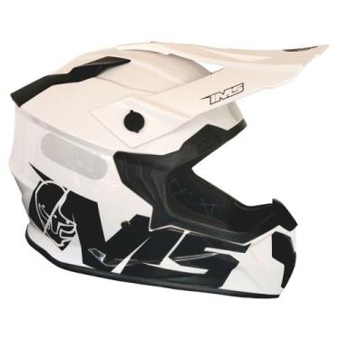 Imagem de Capacete IMS Revo Infantil, BRANCO/PRETO, 50