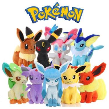 Imagem de Evoluções do Eevee - Pelúcias de Pokémon - Espeon, Umbreon, Flareon, S