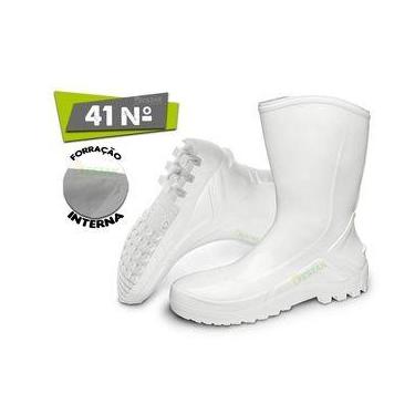 Imagem de Bota Pvc Branca C/ Forro ALLWORK, Branca, 41