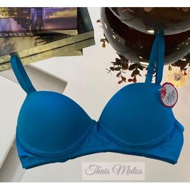 Imagem de Sutiã básico plus - Thaís Matos lingerie , Azul marinho, GG