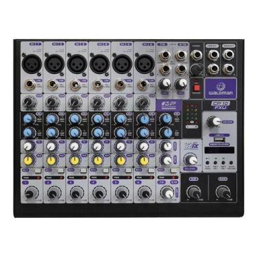 Imagem de Mesa De Som Console Mixer Waldman 10 Canais Cp-10fxu Delay