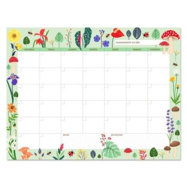 Imagem de Bloco Planner Mensal Love Garden Verde - Fina Ideia