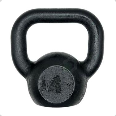 Imagem de Kettlebell de Ferro Fundido - 4 Kg - 2M FITNESS