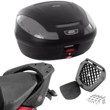 Imagem de Suporte Baú Superior Scam Fazer250 2018+ Fiber Force Spto549 + Bauleto