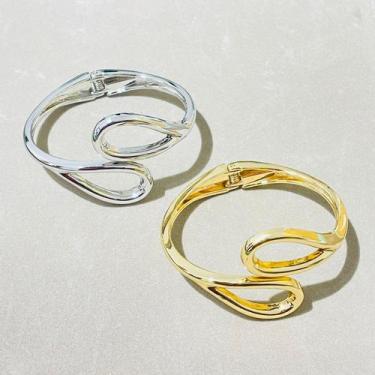 Imagem de Bracelete Gota Dupla - Maria Pinho, Ouro