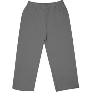 Imagem de Calça Infantil Moletom Menino Inverno - anjo da mamãe, Cinza, 6
