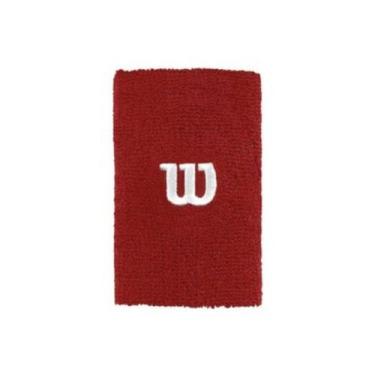 Imagem de Par de Munhequeira Wilson W Vermelho e Branco - Lançamento
