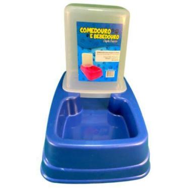 Imagem de Comedouro ou Bebedouro Dupla Função para Cães e Gatos 1 Kg/1,5 Litros 