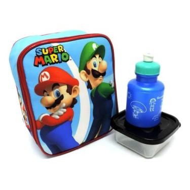 Imagem de Lancheira Térmica Escolar Infantil Super Mario Bros Luigi F5 - proprio