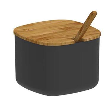 Imagem de Açucareiro Tampa em Bambu Lume Preto Fechado ACB3000PTF - Ou