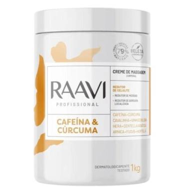 Imagem de Creme de Massagem Cafeína e Cúrcuma 1kg - RAAVI