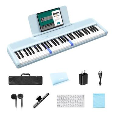Imagem de Piano Digital Rhymo P61 com 61 Teclas Iluminadas e Bluetooth