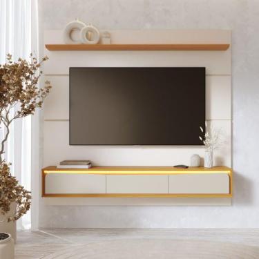 Imagem de Painel Moderno para TV até 65 Polegadas Suspenso com Luzes Led 180cm T