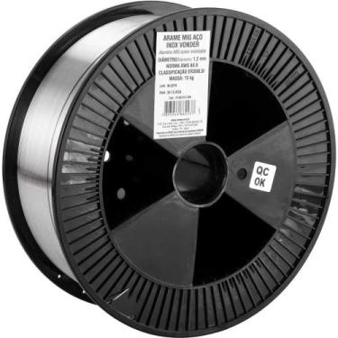 Imagem de Arame Mig Aço Inox Er308lsi 1,2 Mm Capa Capa Vonder Carretel 15 Kg