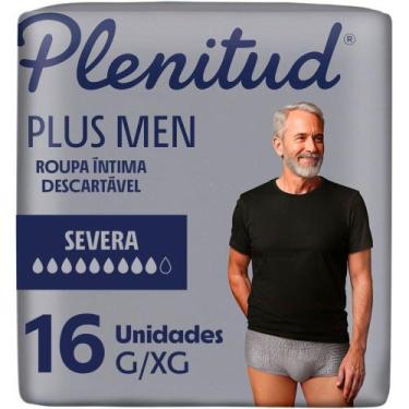 Imagem de Roupa Íntima Plenitud Plus Men Tamanho G/XG Severa 16 Unidades Descart