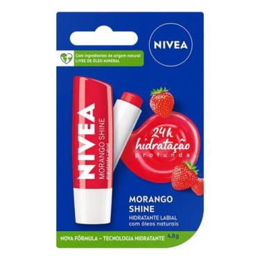 Imagem de Nivea Hidratante Labial Morango Shine 4,8g