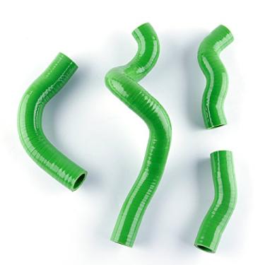 Imagem de LUXERAD Para Kawasaki KLX650 KLX 650 1993-1996 Kit de mangueiras de refrigeração de radiador de silicone (verde)