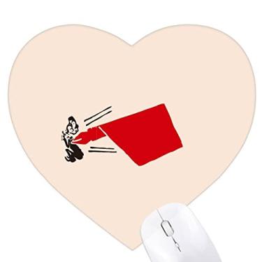 Imagem de China Red Tapete de borracha educativo com caneta de coração para escritório