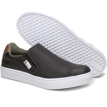 Imagem de SAPATO IATE CAFÉ SLIP ON CASUAL SAPATENIS MASCULINO CALCE FACIL (40, CAFÉ)