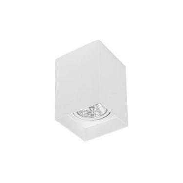 Imagem de Spot de Sobrepor Nordecor Loch AR70 GU10 Quadrado Bivolt Branco