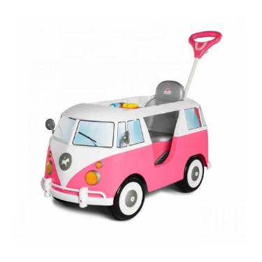 Imagem de Mini Veículo Infantil Kombina Rosa da Calesita Tateti 1030