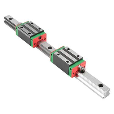 Imagem de Guia Linear Walfront HGR20-400mm/15,7 polegadas 4 pontos de contato trilho deslizante carruagem roteador cnc com 2 peças de bloco de trilho