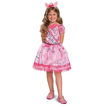 Imagem de Pinkie Pie Costume for Girls, Official My Little Pony Tutu Dress, Chibi Style Character Outfit, Kids Size Extra Small (3T-4T)
