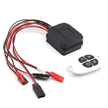 Imagem de NC 4-Channel Wireless Electric Winch Remote Controller Light Group Switch with Range 20m for RC 1:10 for TRX-4 SCX10 D90 Parts 6-7.2V