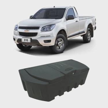 Imagem de Caixa Organizadora Chevrolet S10 2012 a 2016 Cabine Simples Unipac Trunk Box Caçamba Ferramentas