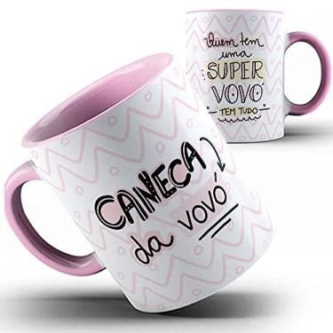 Imagem de Caneca rosa da avó super vovó