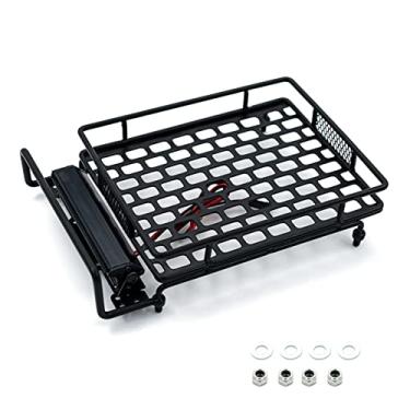 Imagem de Rack, porta-bagagens de teto Yuwao com luzes LED RC carro peças de metal compatível com 1/14 1/12 1/10 SCX10 CC01 MN D90 D91 D99 MN90 MN99S RC carro